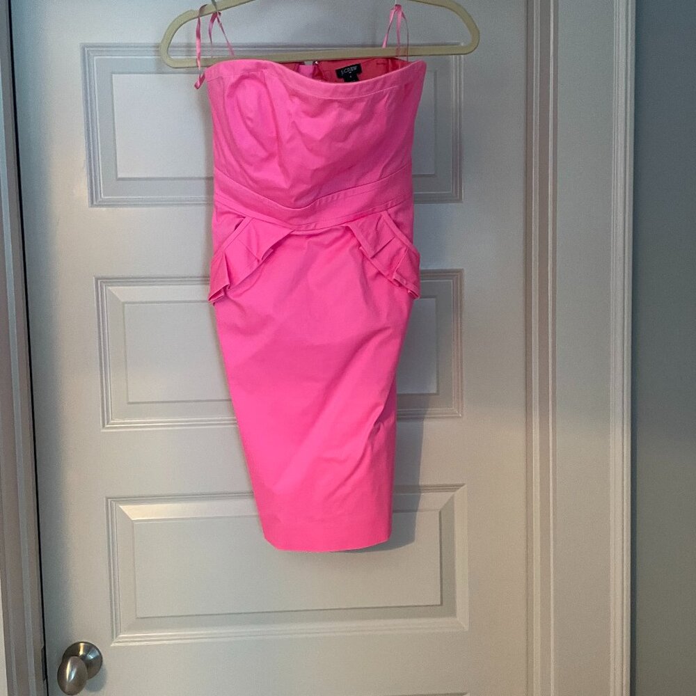 strapless j crew dress